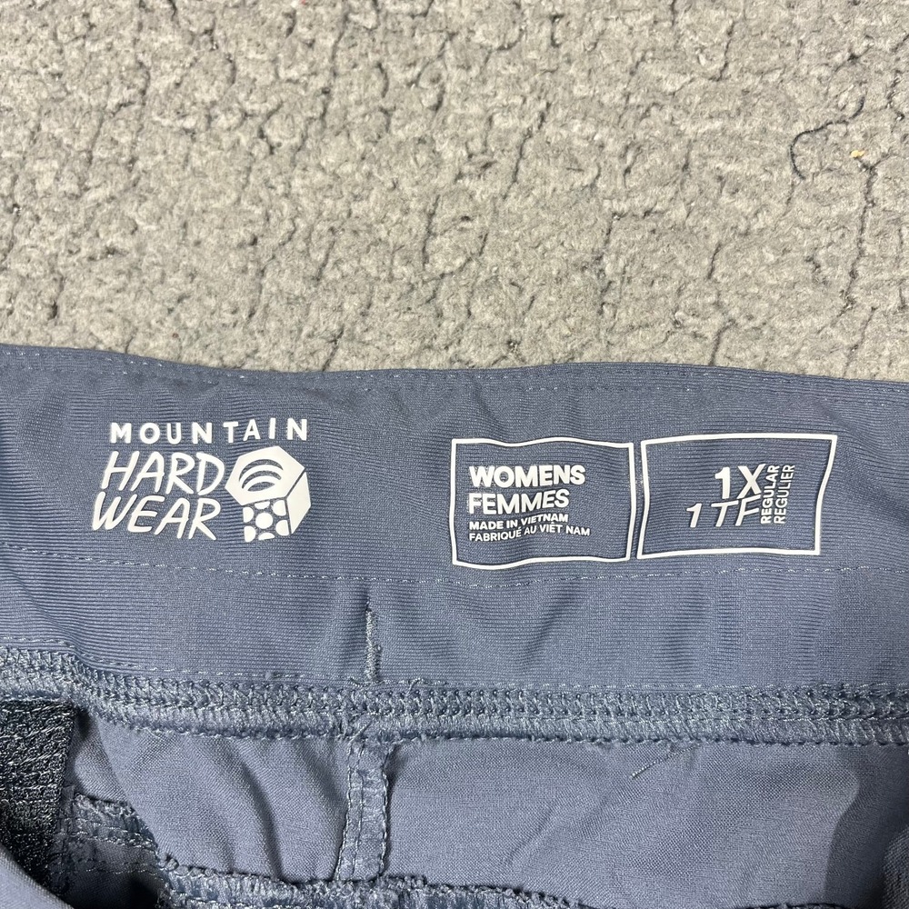 Mountain Hardwear Dynama/2 Ankle Pants Womens 1X Blue Grey Hiking OW8003 Stretch - Picture 4 of 12